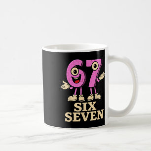 Caneca De Café Pink 67 Six Seven 6-7 - Divertido Miolo de Italian