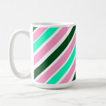 Pink and Green Christmas Candy Stripes
