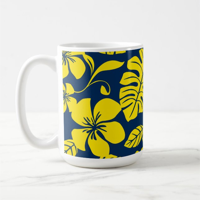 CANECA DE CAFÉ PINK BIKINI (AZUL ESCURO/AMARELO) (Esquerda)
