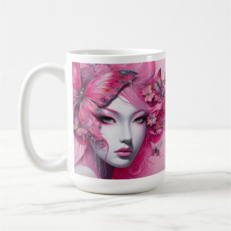 Caneca De Café Pink Butterfly Coffee Mug