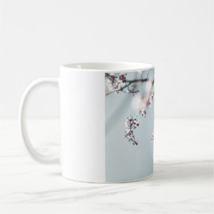 CANECA DE CAFÉ PINK CHERRY BLOSSOM EM FECHAR FOTOGRAFIA