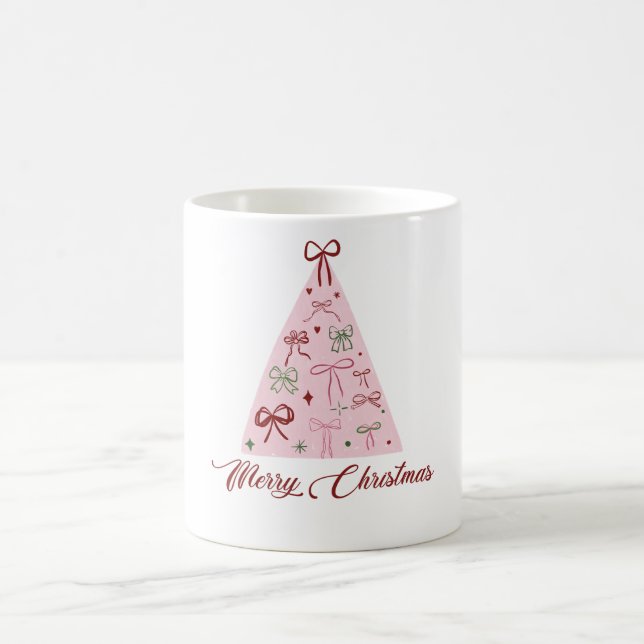 Caneca De Café Pink Christmas Tree Mug (Centro)