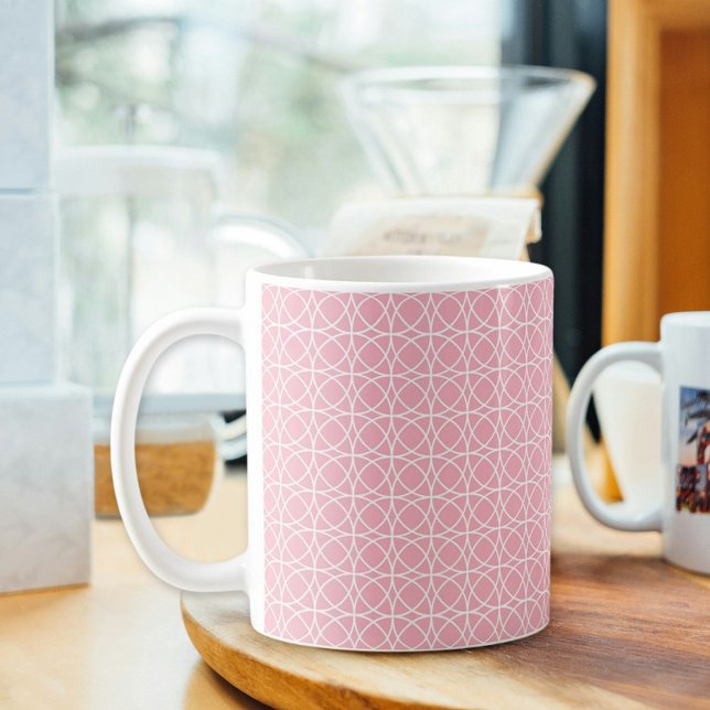 Caneca De Café Pink Circle Mug (Criador carregado)