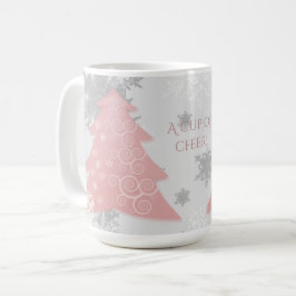 Caneca De Café Pink Festivo Árvore de Natal Café