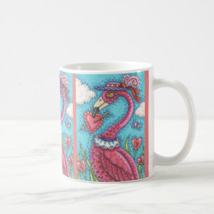 Caneca De Café PINK FLAMINGO NAMORADOS CLASSIC MUG *Personalizar