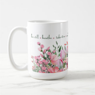 Caneca De Café Pink Floral 'Mindful Blooms' Mug