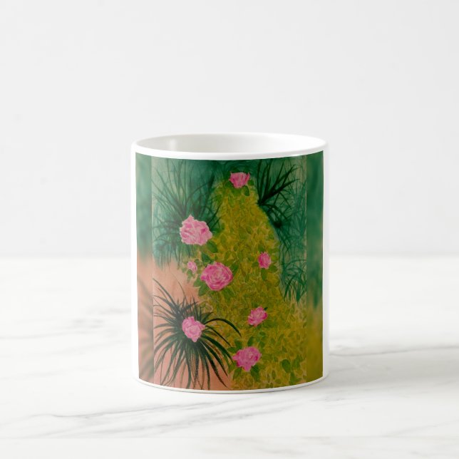 Caneca De Café Pink flowers (Centro)