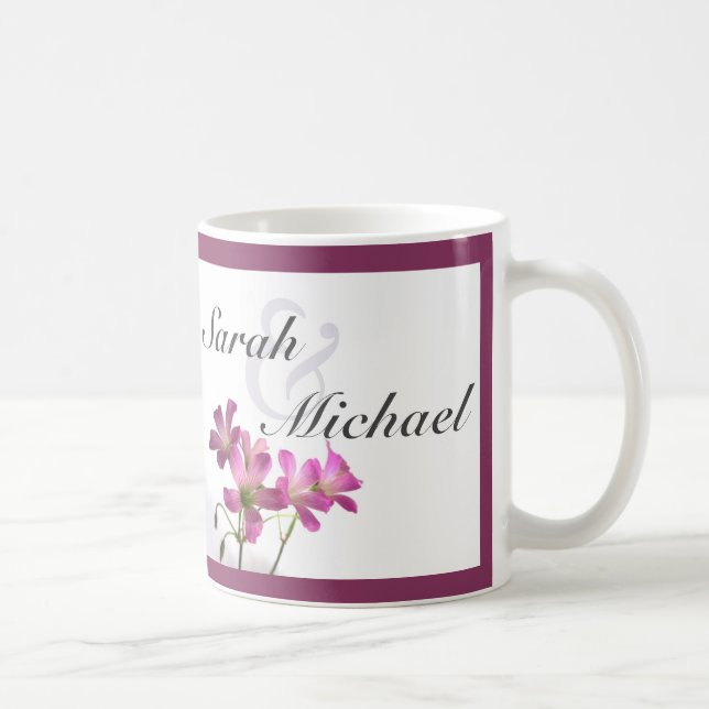 Caneca De Café Pink Flowers Casal mug (Direita)