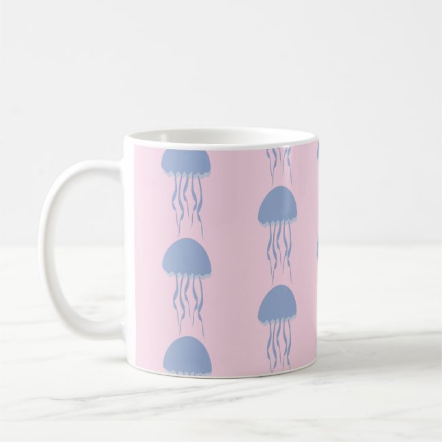 Caneca De Café Pink Jelly Fish  (Esquerda)