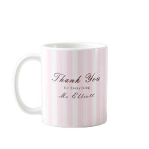 Pink Mist - Personalised Thank You Teacher Mug