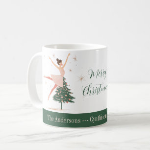 Caneca De Café Pink Nutcracker Ballerina