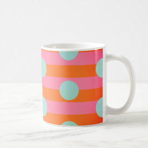 Caneca De Café Pink Orange Blue Ringer Combo Mug