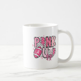 Caneca De Café Pink Out Breheed Cancer Sensibilização Pegada de C