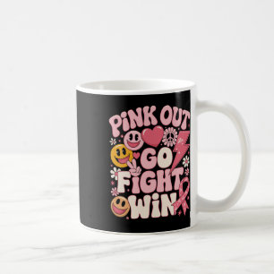 Caneca De Café Pink Out Lutar Contra Ganhar Consciência do Cancer
