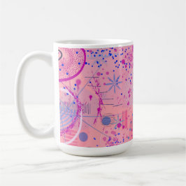 Caneca De Café Pink Party Maximalist Art
