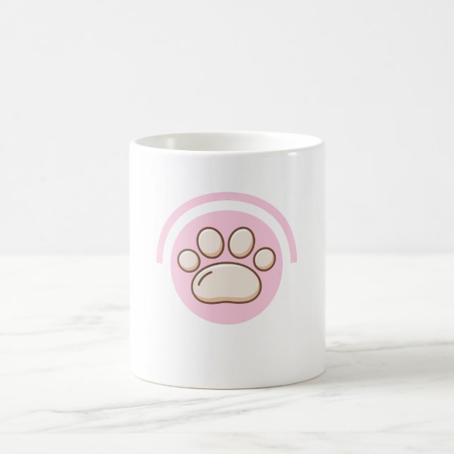 Caneca De Café Pink Paw Mug (Centro)