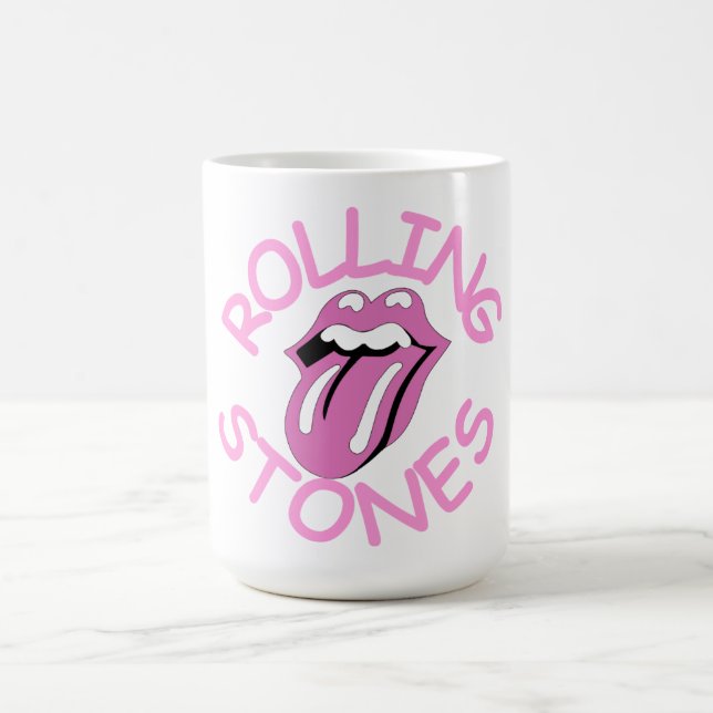 Caneca De Café Pink Rolling Stones (Centro)