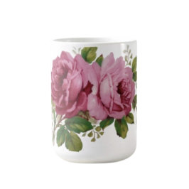 Caneca De Café Pink Rose Elegance