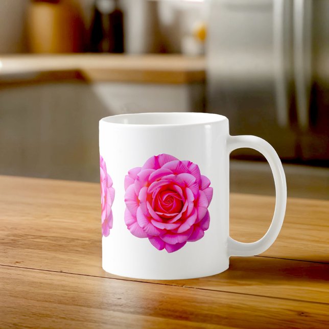Caneca De Café Pink Roses Mug (Mug with pink roses)