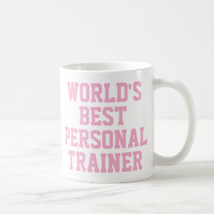 Caneca De Café Pink World's Best Personal Trainer Mug