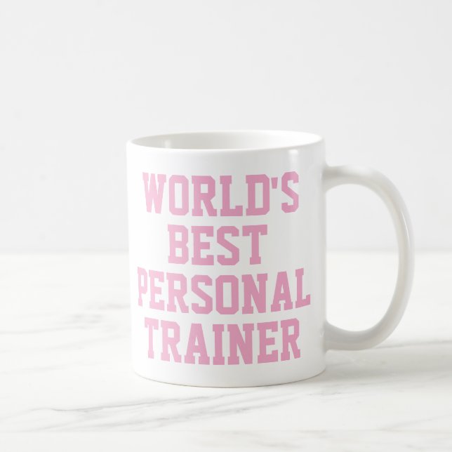 Caneca De Café Pink World's Best Personal Trainer Mug (Direita)