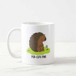 Caneca De Café Pino Engraçado Porcupine Porcupine