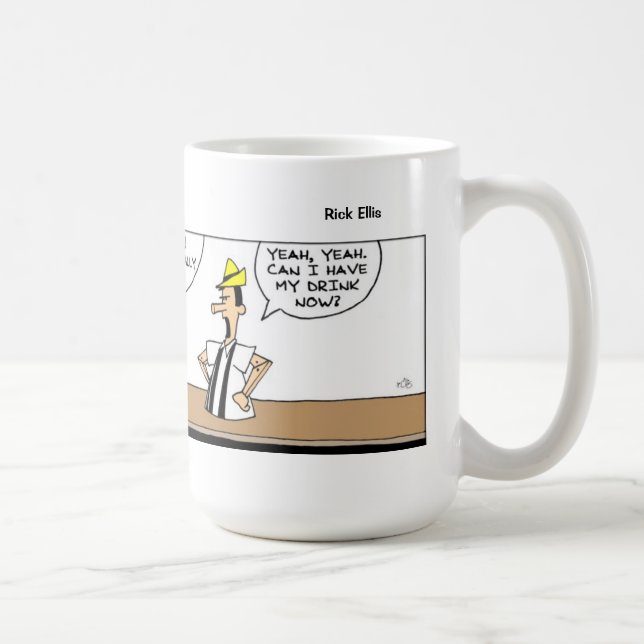Caneca De Café Pinóquio engraçado no Bar (Direita)