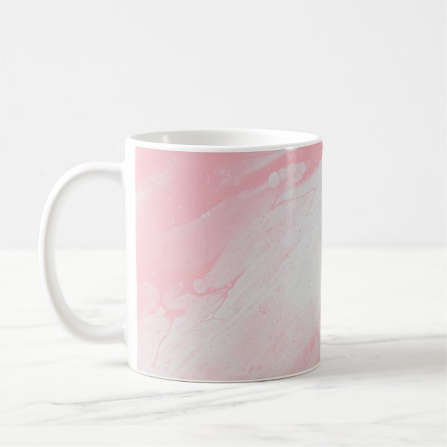 CANECA DE CAFÉ PINTA E ABSTRATO BRANCA (Esquerda)