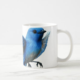 Caneca De Café Pintassilgo Índigo, um pequeno pássaro migratório