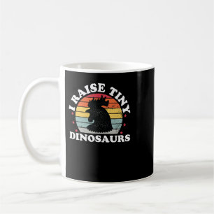 Caneca De Café Pintinho De Frango Eu Levanto Dinossauros Pequenos