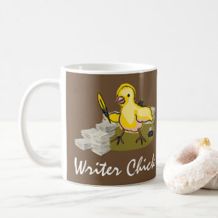 Caneca De Café Pintinho de gravador com papel, preenchimento de p