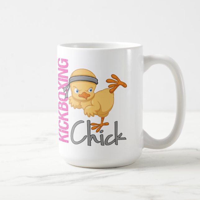 Caneca De Café Pintinho de Kickboxing (Direita)