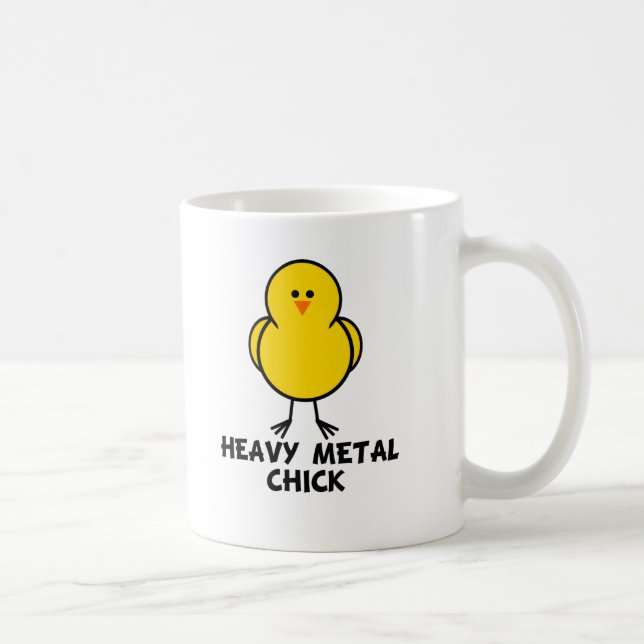 Caneca De Café Pintinho do metal pesado (Direita)