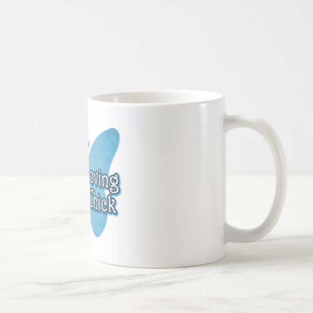 Caneca De Café Pintinho Hippie de Amor de Paz (Direita)