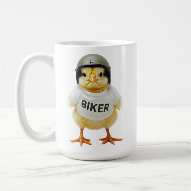 Caneca De Café Pintinhos Biker unem mães engraçadas de motociclis (Esquerda)