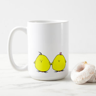 Caneca De Café Pintinhos bonitos