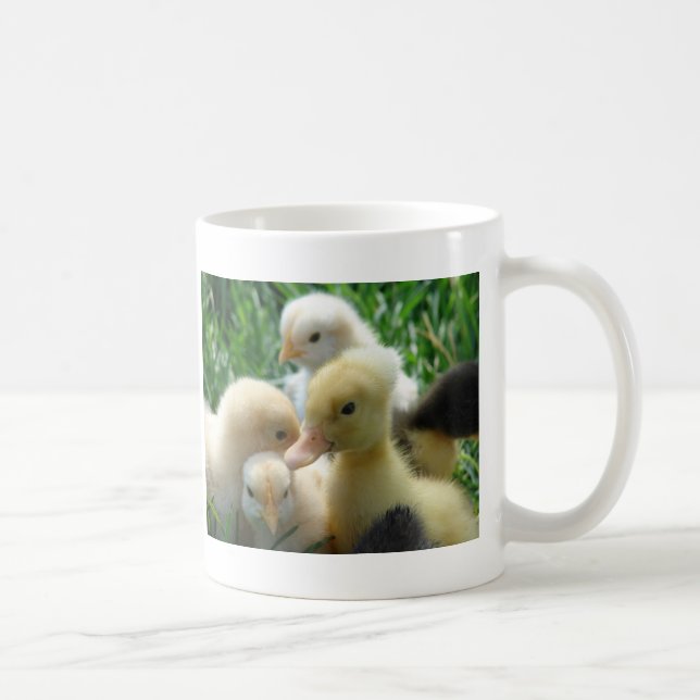 Caneca De Café Pintinhos e Ducklings (Direita)
