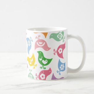 Caneca De Café Pintinhos Retro Arco-Íris Diversão de Dente Person