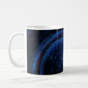 Caneca De Café Pintor de abstrato de púrpura e marrom