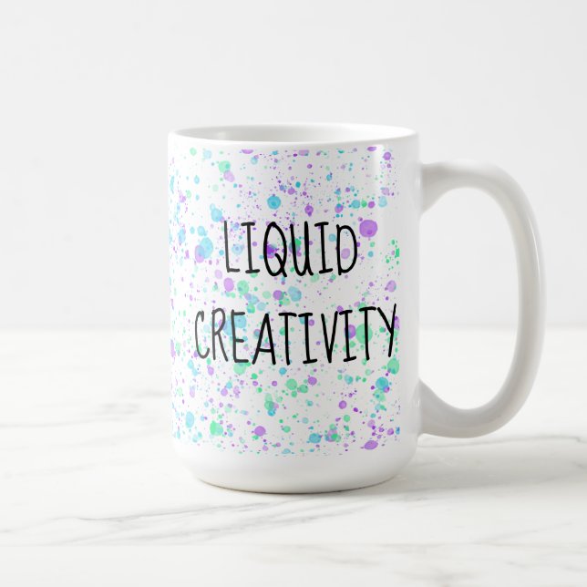 Caneca De Café Pintor Líquido De Criatividade (Direita)
