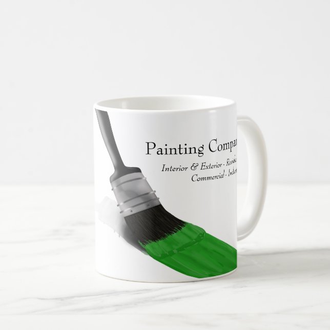 Caneca De Café Pintor Service Company Brussel Green (Frente Esquerda)