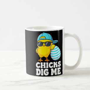 Caneca De Café Pintos adoram páscoa meninos homens felizes pintin