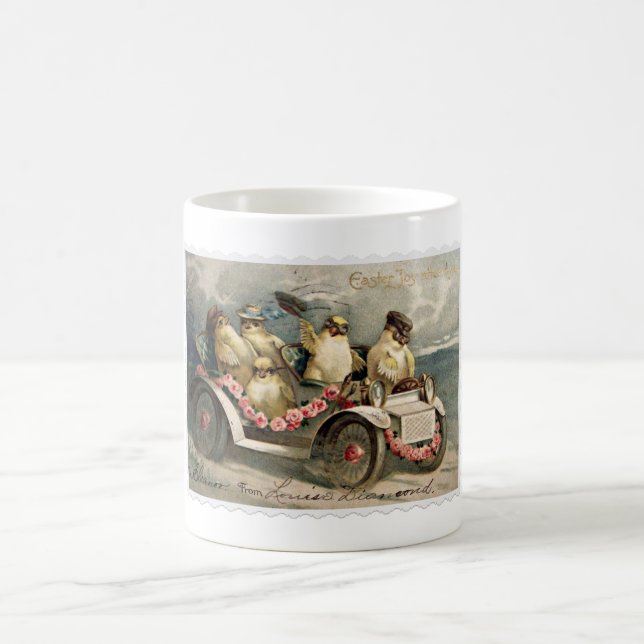 Caneca De Café Pintos de Páscoa Vintage (Centro)