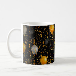 Caneca De Café Pintura a óleo decorativa. Arte dinâmica vibrant