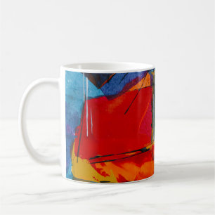 Caneca De Café pintura abstrato