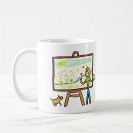 Caneca De Café Pintura Artista