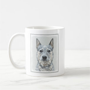 Caneca De Café Pintura Australiana de Cães de Gado - Arte Origin
