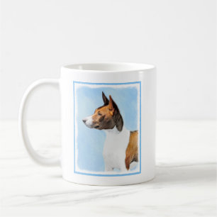 Caneca De Café Pintura Basenji - Arte Original Custa