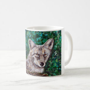 Caneca De Café Pintura Coyote do Quintal