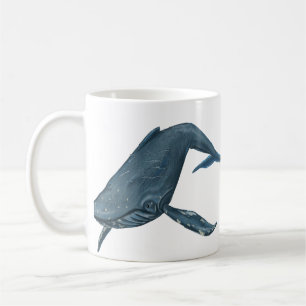 Caneca De Café Pintura da baleia de Humpback